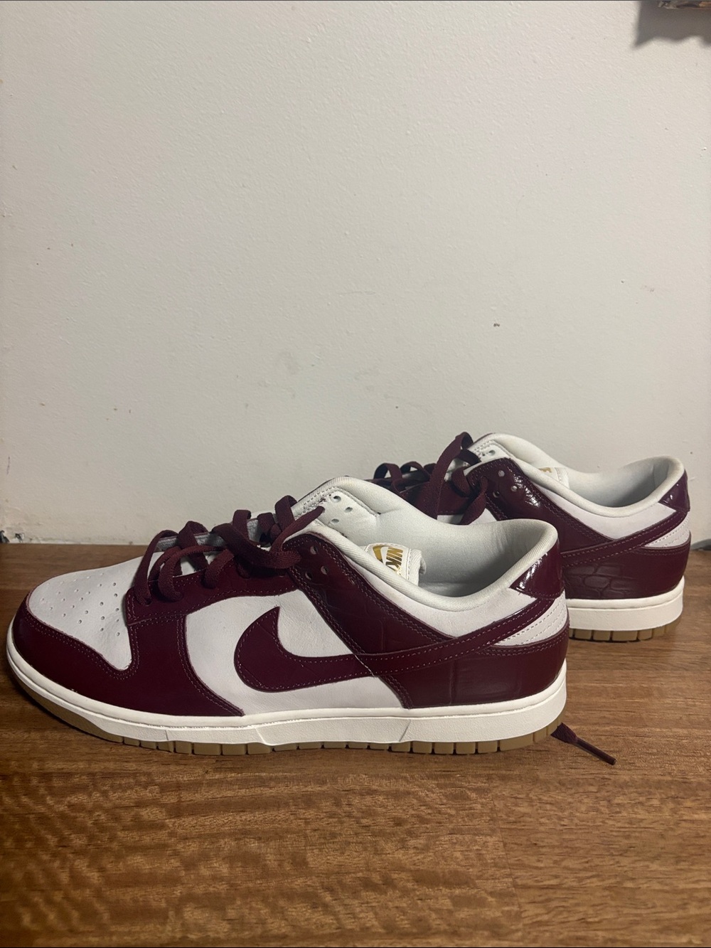 Authentic Nike Dunks Low LX Team Red Croc Sneakers size 12. New